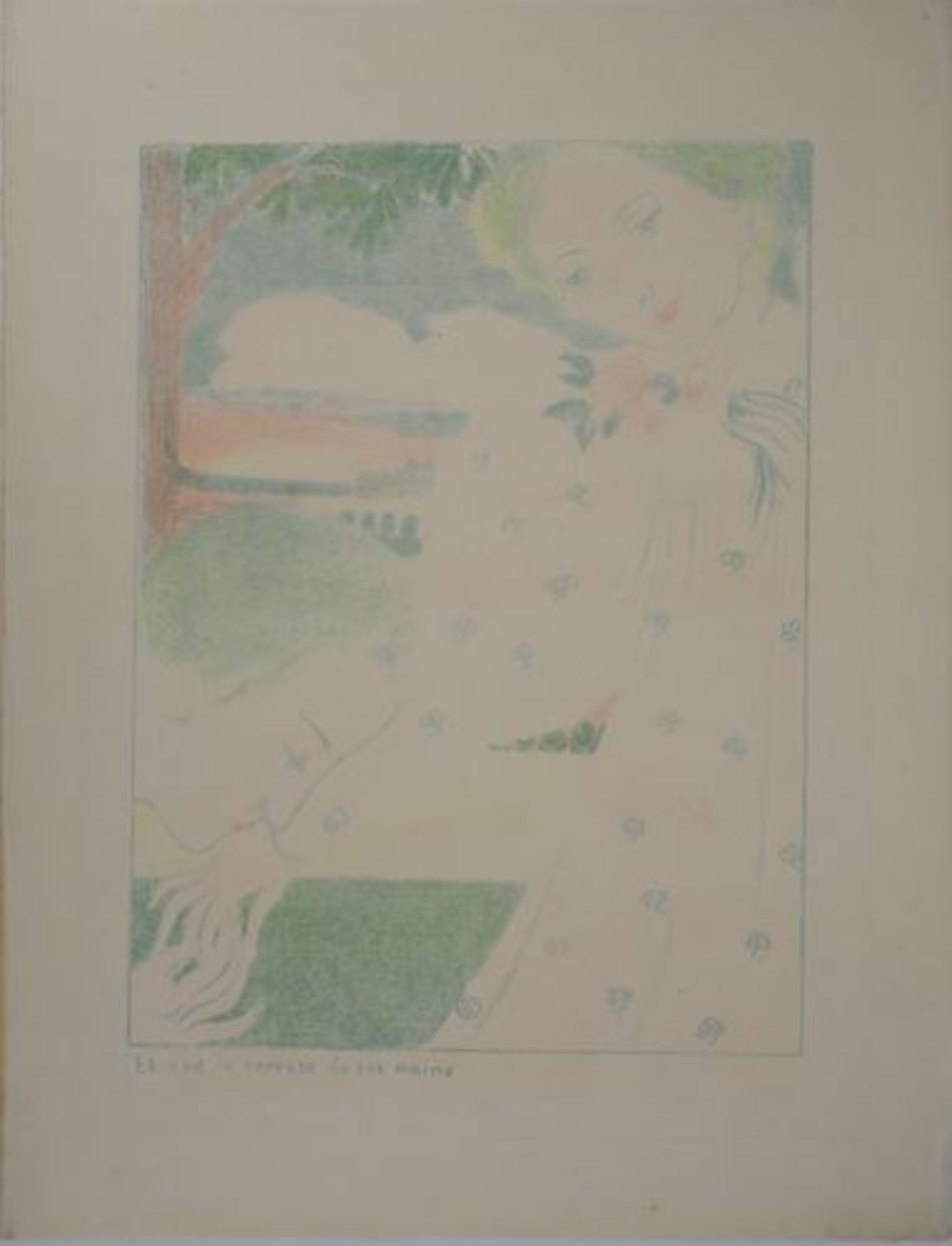 Maurice Denis Love: The caress of his hands, 1899 Original lithograph Signed with [...]