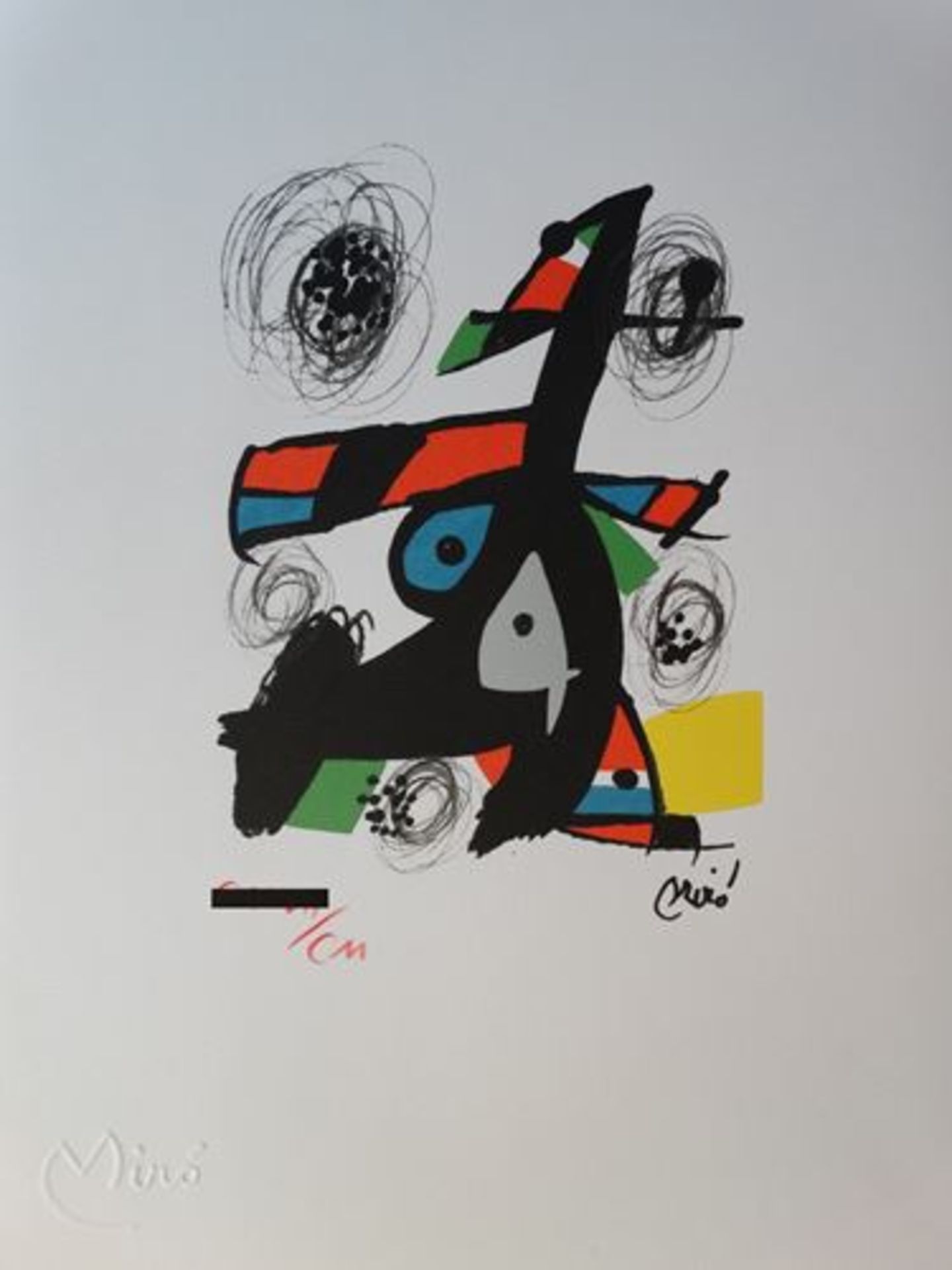 Joan Miro - La mélodie acide Chromolithograph - 1983 Signed in the [...]