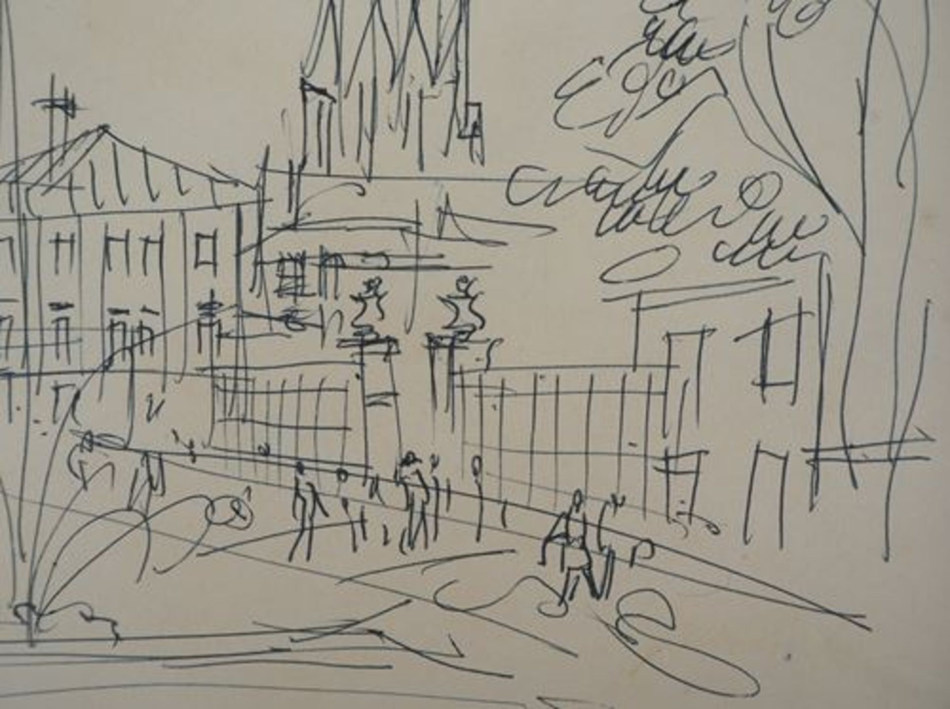 Jean DUFY (1888-1964) Salzburg Square Original drawing in ink on drawing paper Under [...] - Bild 5 aus 6