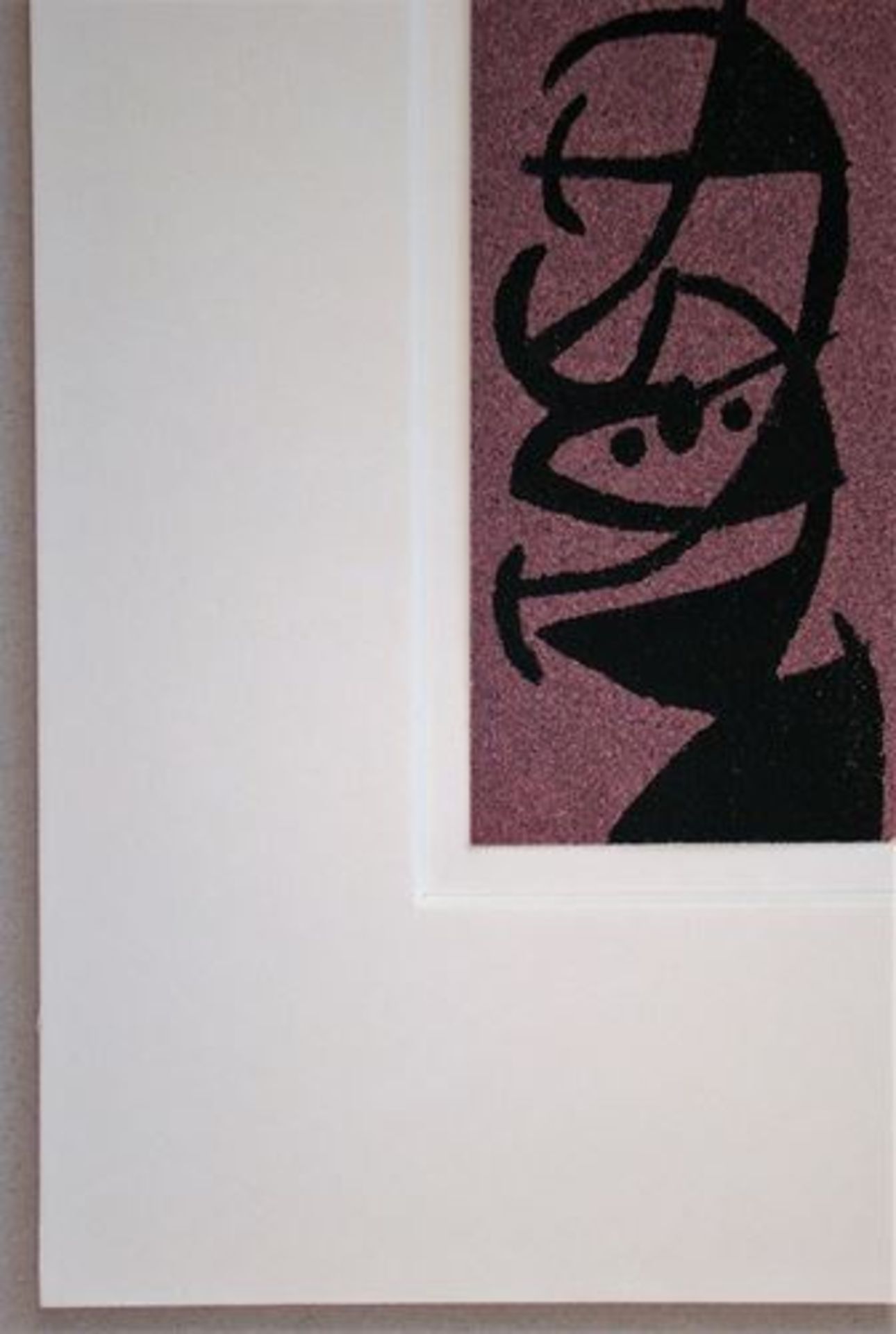 Joan Miro (After) "Woman and bird II" Stencil on coloured sand paper, unsigned Title: [...] - Bild 10 aus 12