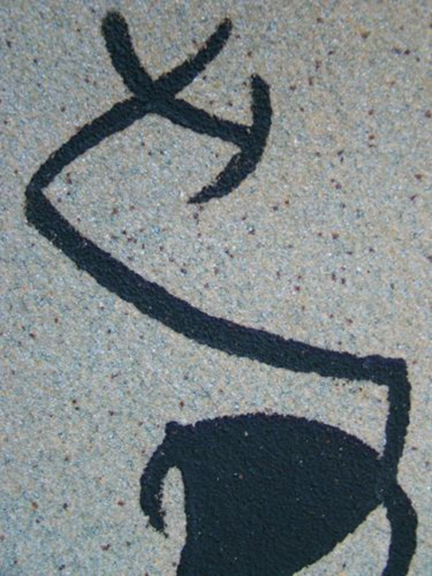 Joan Miro (after) " Woman and bird I" Stencil on coloured sand paper, [...] - Bild 2 aus 12