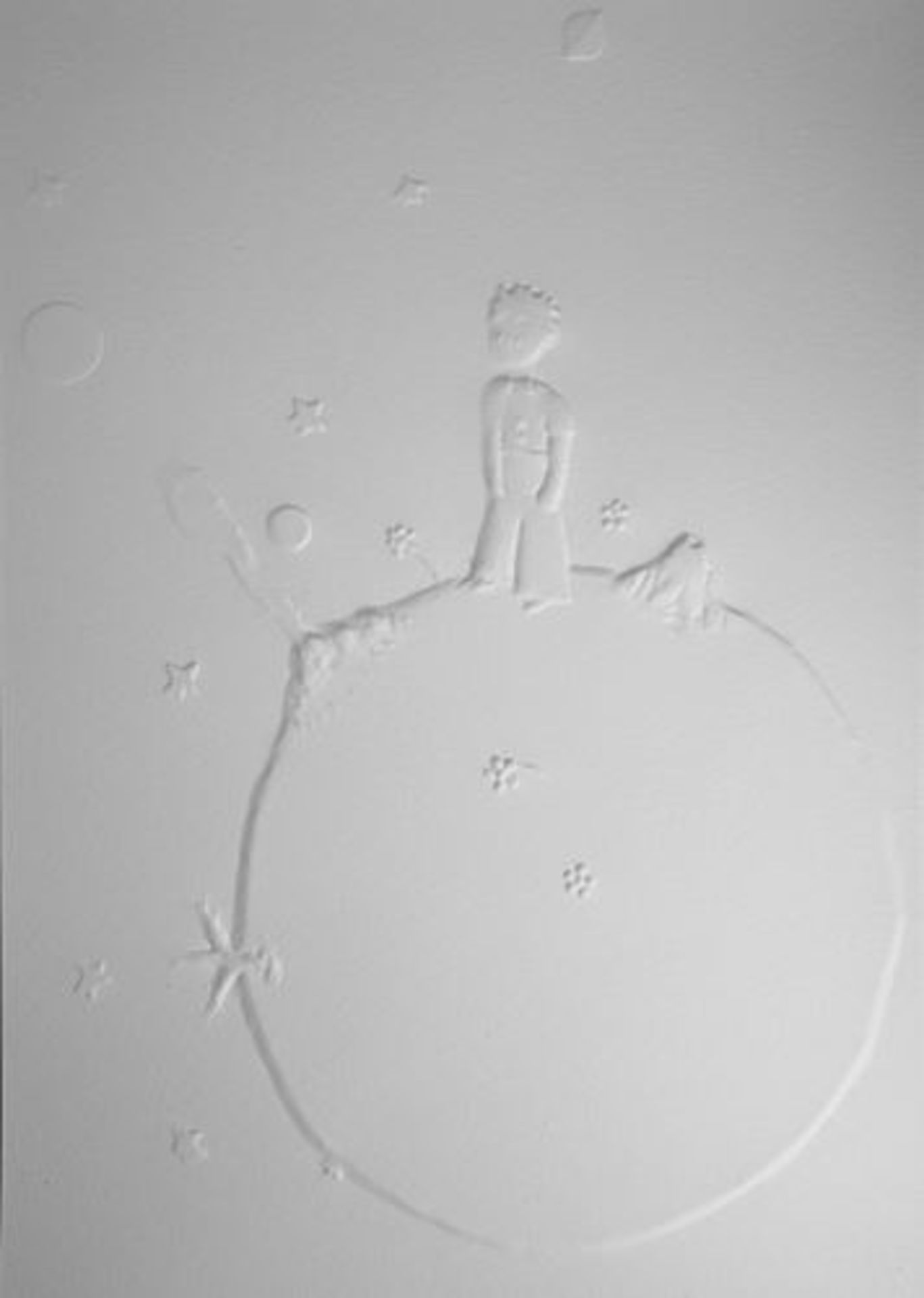 Antoine de Saint-Exupéry The Little Prince on the asteroid B 612 Embossed wood [...]