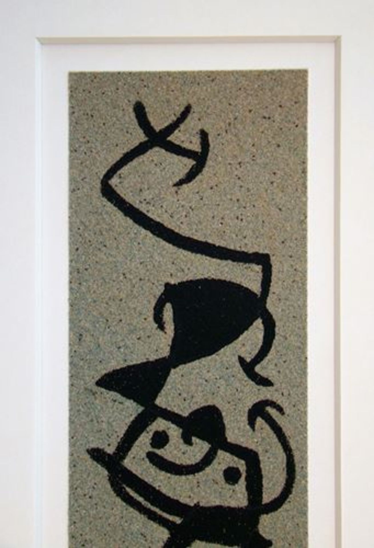 Joan Miro (after) " Woman and bird I" Stencil on coloured sand paper, [...] - Bild 6 aus 12