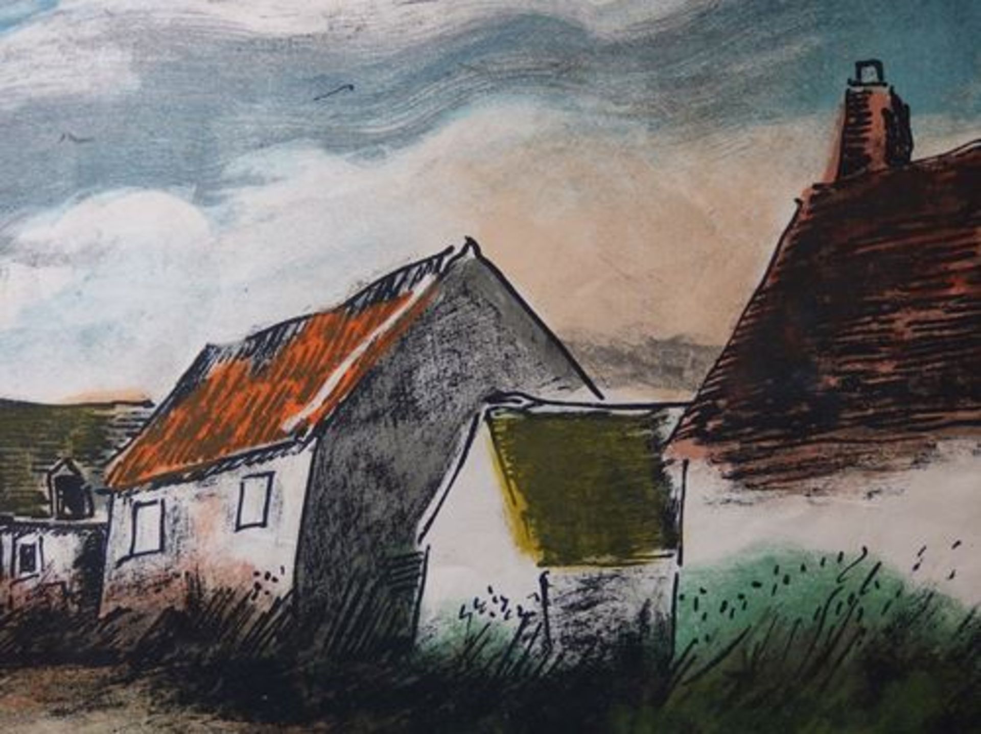 Maurice de VLAMINCK Montigny sur Avre, 1956 Original lithograph on fine Vellum paper [...] - Bild 4 aus 4