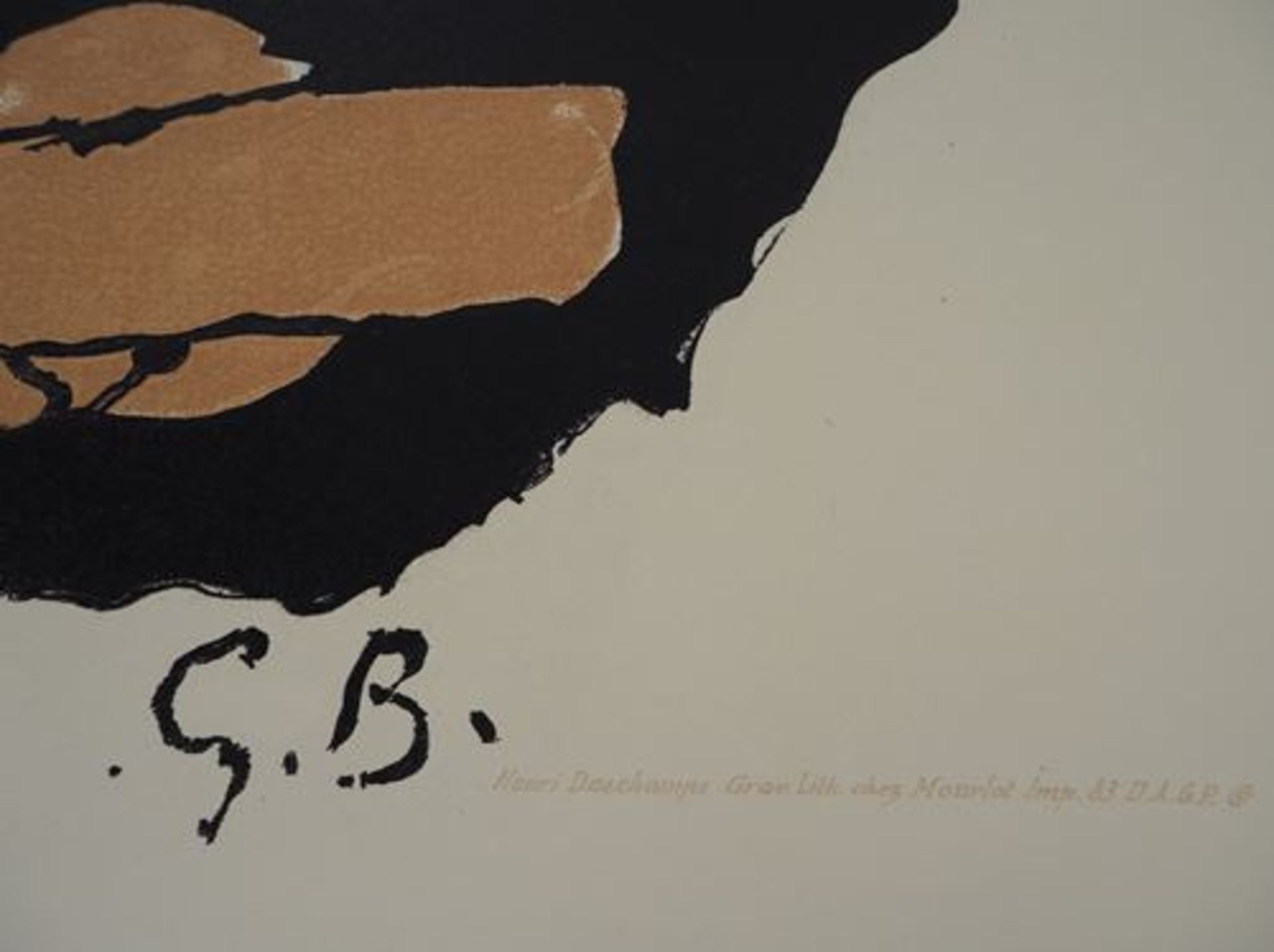 Georges Braque (1882-1963) Les Colombes Lithographie sur papier affiche Signée dans [...] - Bild 2 aus 7