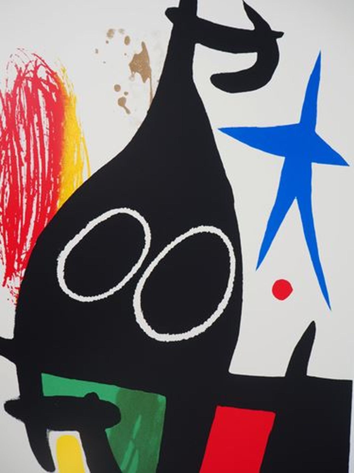 Joan Miro (1893-1983) (after) Buckwheat with blue star Screenprint Signed in the [...] - Bild 5 aus 9