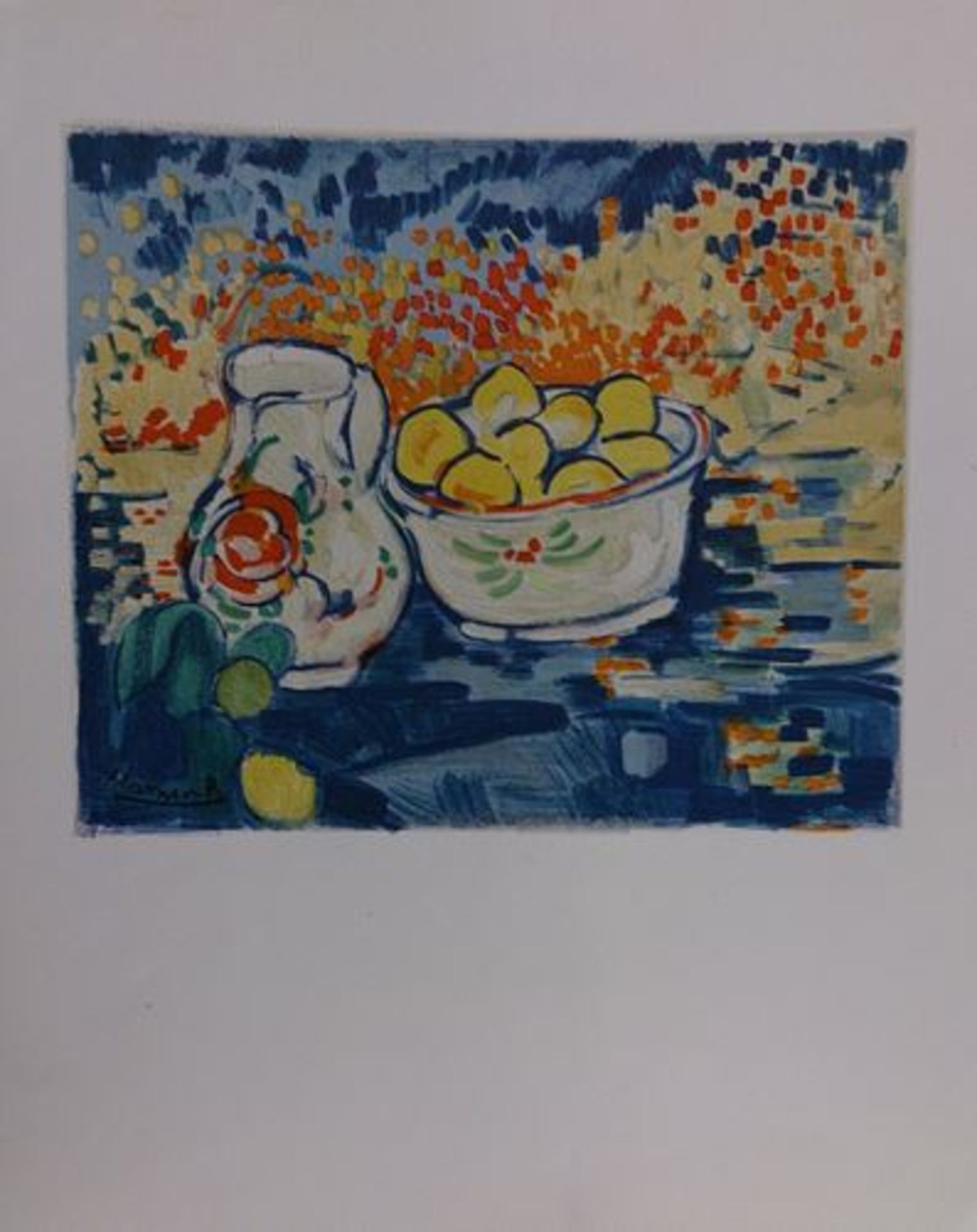 Maurice De Vlaminck - Nature morte aux pommes Lithograph by Charles Sorlier Plate [...]