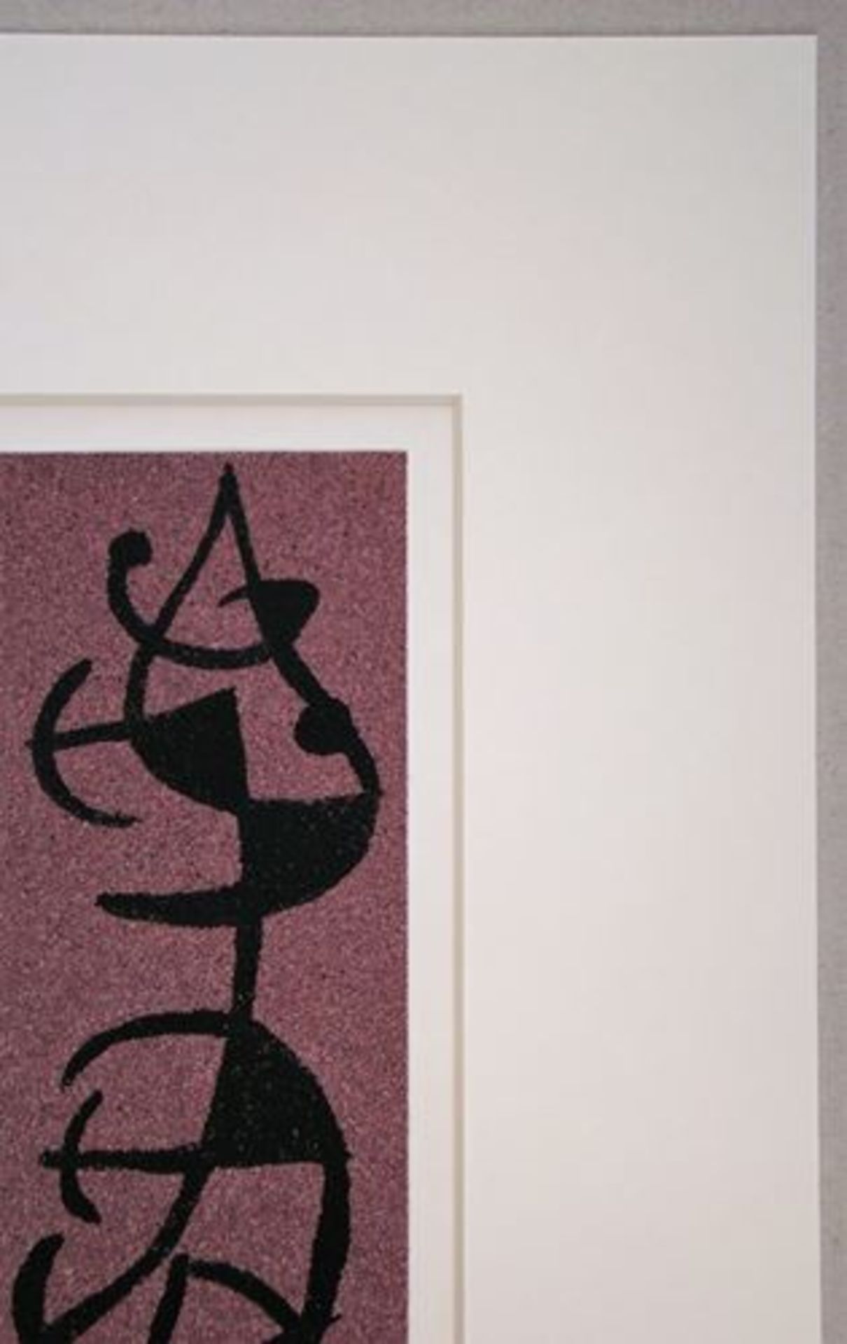 Joan Miro (After) "Woman and bird II" Stencil on coloured sand paper, unsigned Title: [...] - Bild 9 aus 12