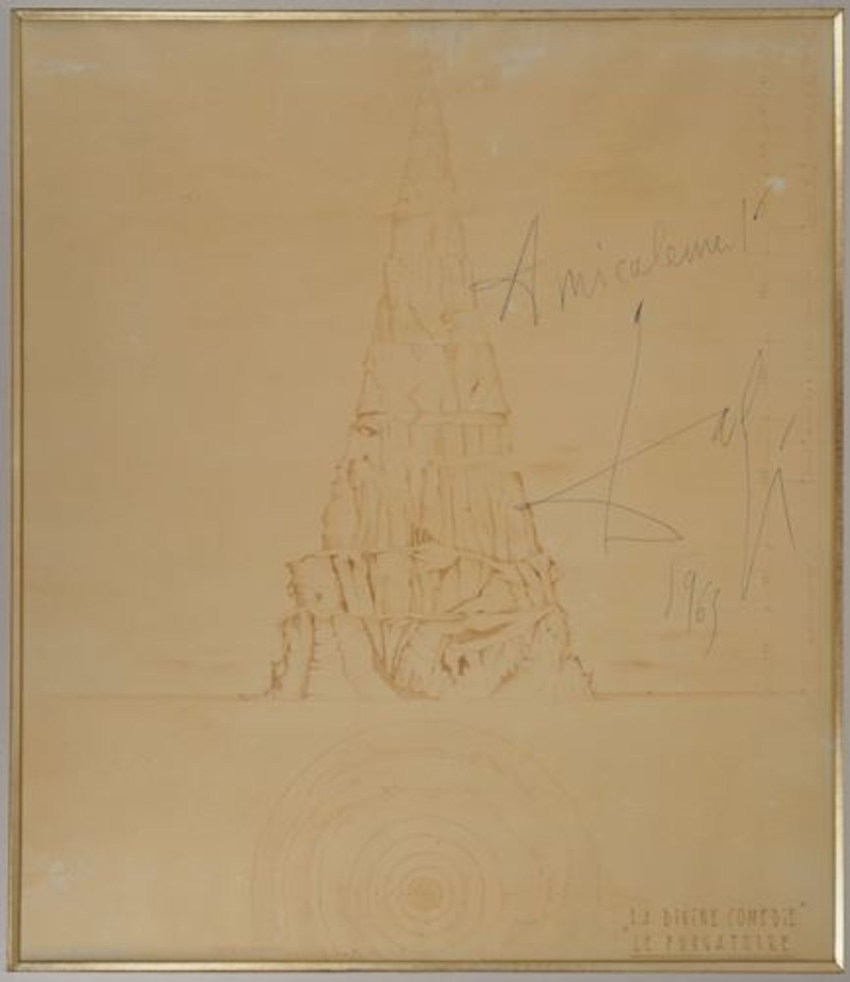 Salvador Dali (1904-1989) Signed autograph dedication, 1963 Made on the edge of a [...] - Bild 8 aus 8