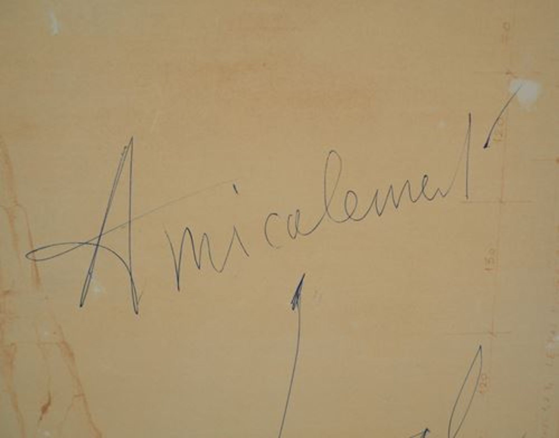 Salvador Dali (1904-1989) Signed autograph dedication, 1963 Made on the edge of a [...] - Bild 6 aus 8