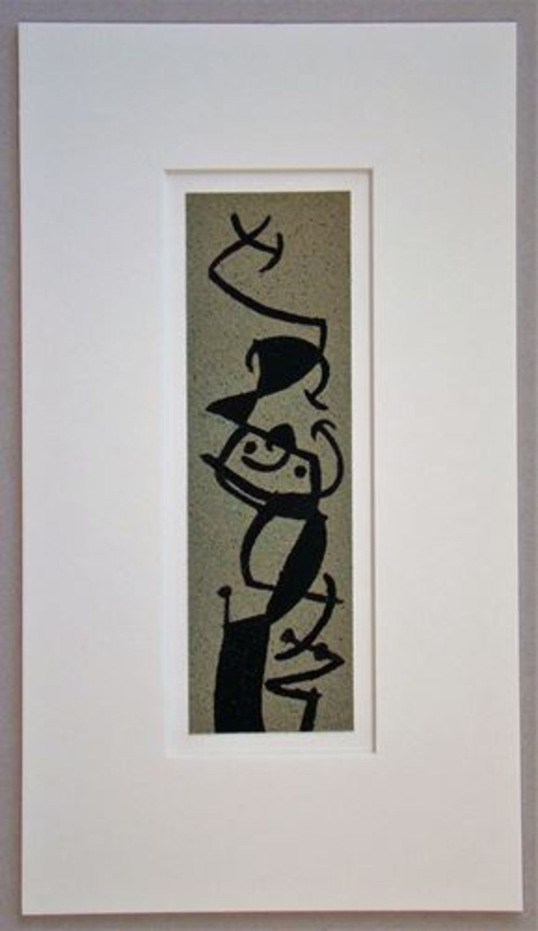 Joan Miro (after) " Woman and bird I" Stencil on coloured sand paper, [...] - Bild 5 aus 12