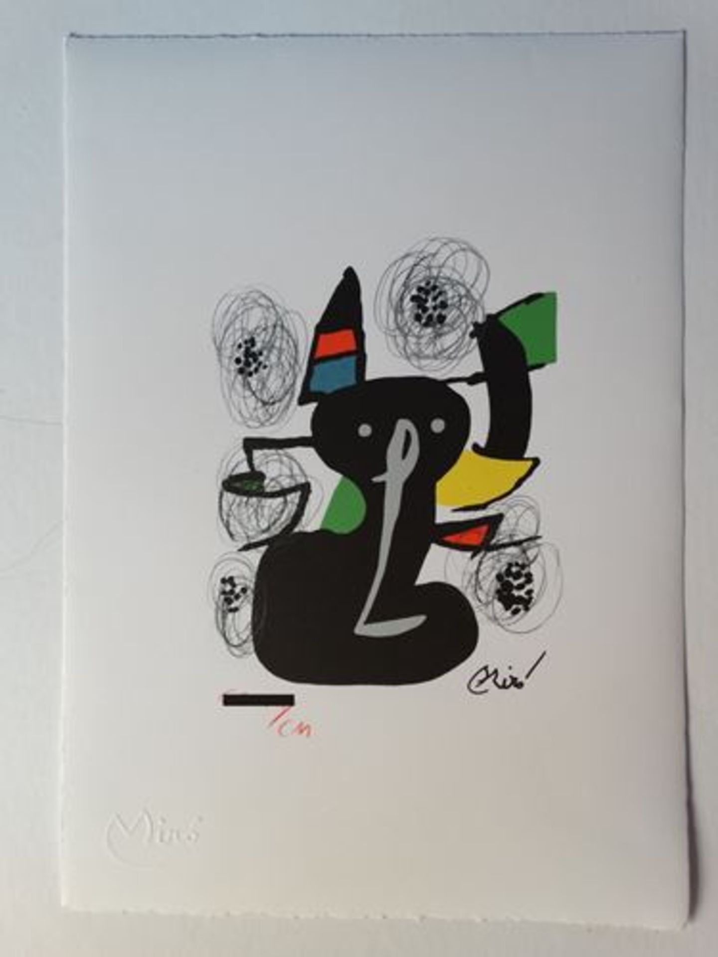 Joan Miro - La mélodie acide Chromolithograph - 1983 Signed in the [...]