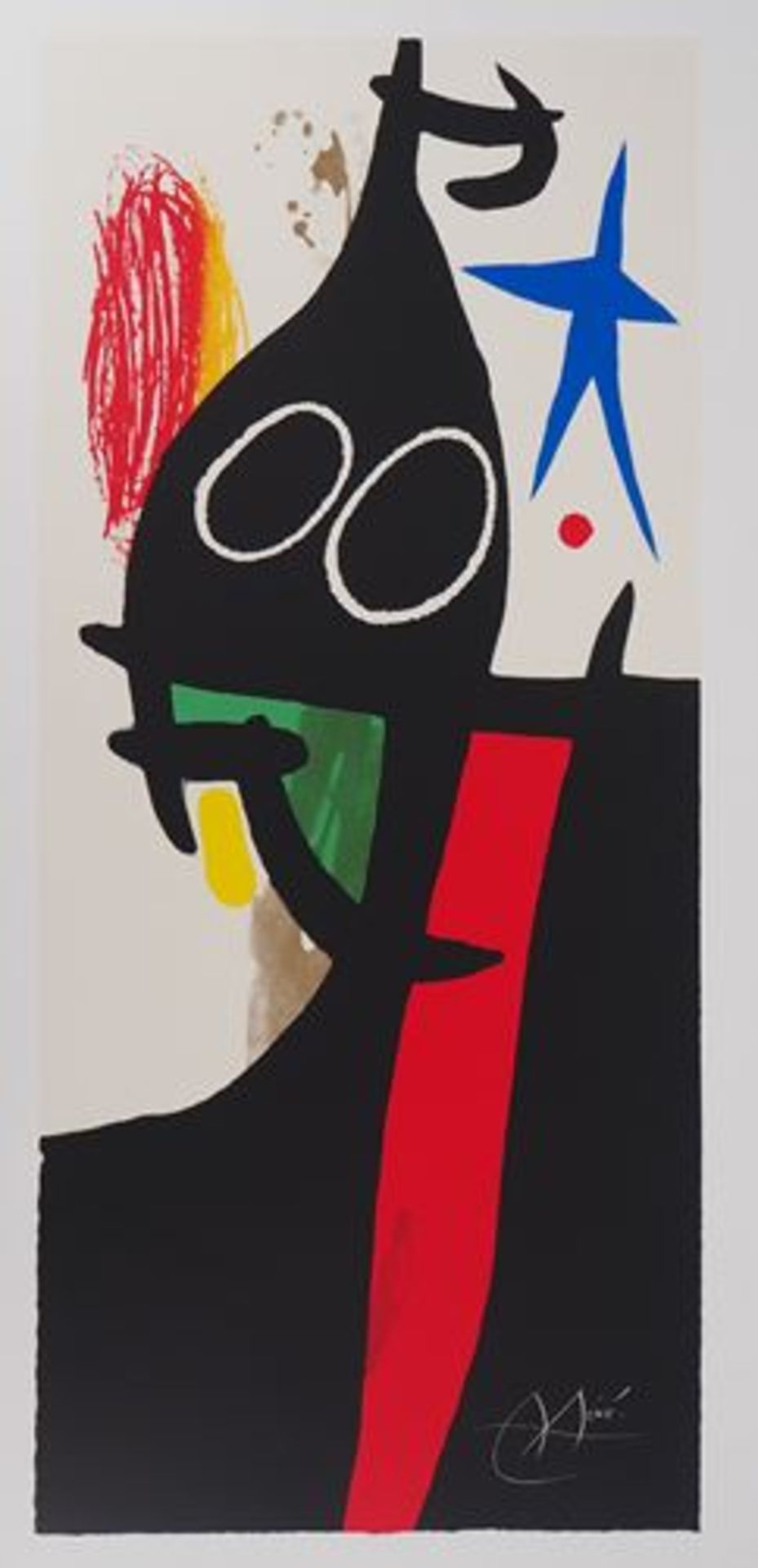 Joan Miro (1893-1983) (after) Buckwheat with blue star Screenprint Signed in the [...] - Bild 2 aus 9