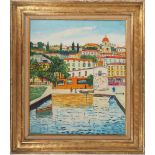 Elisée MACLET Villefranche sur Mer, c 1950 Original oil painting Signed middle [...]