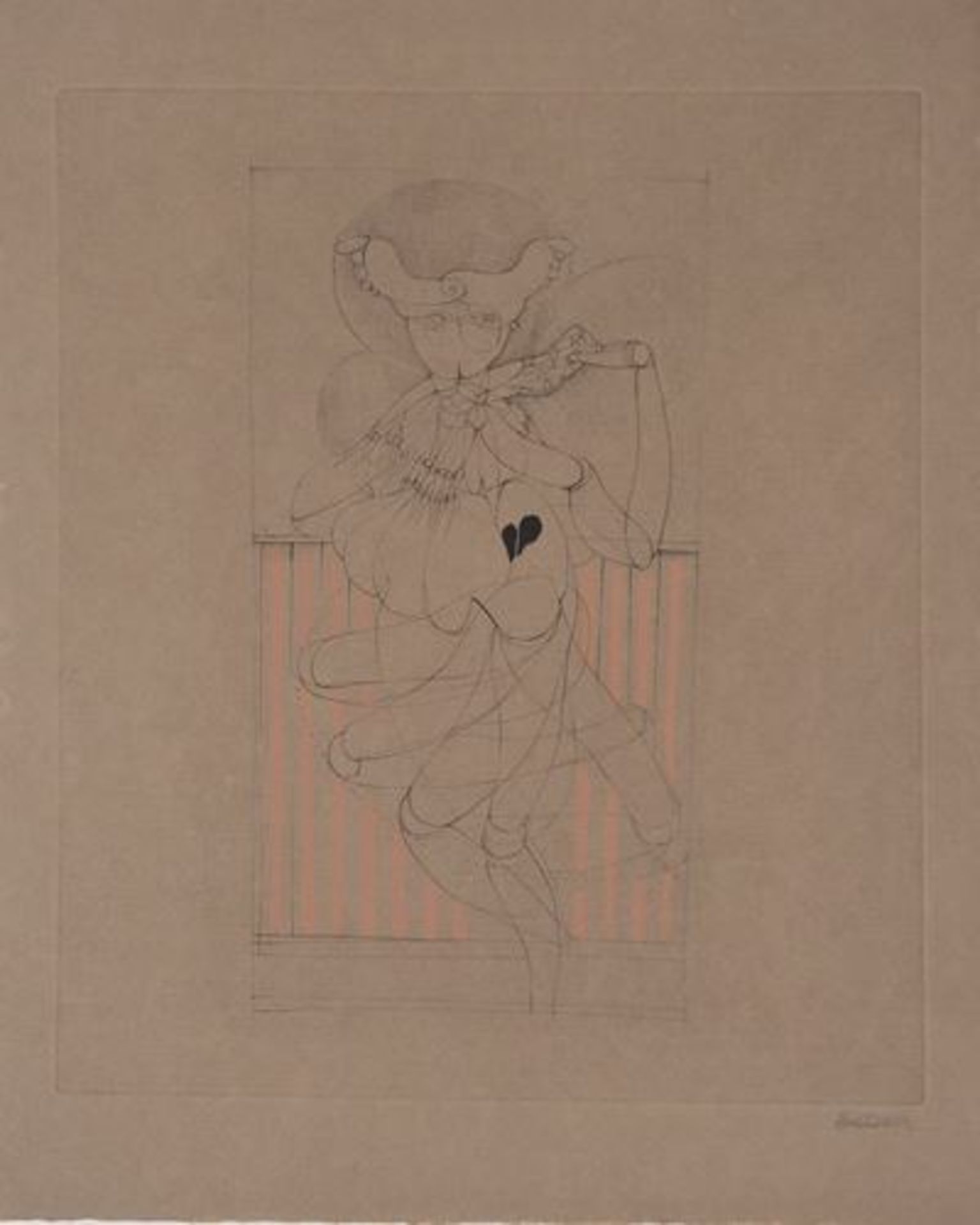 Hans BELLMER Deconstruction of a dancer Original engraving on Roma grey paper, [...] - Bild 5 aus 6