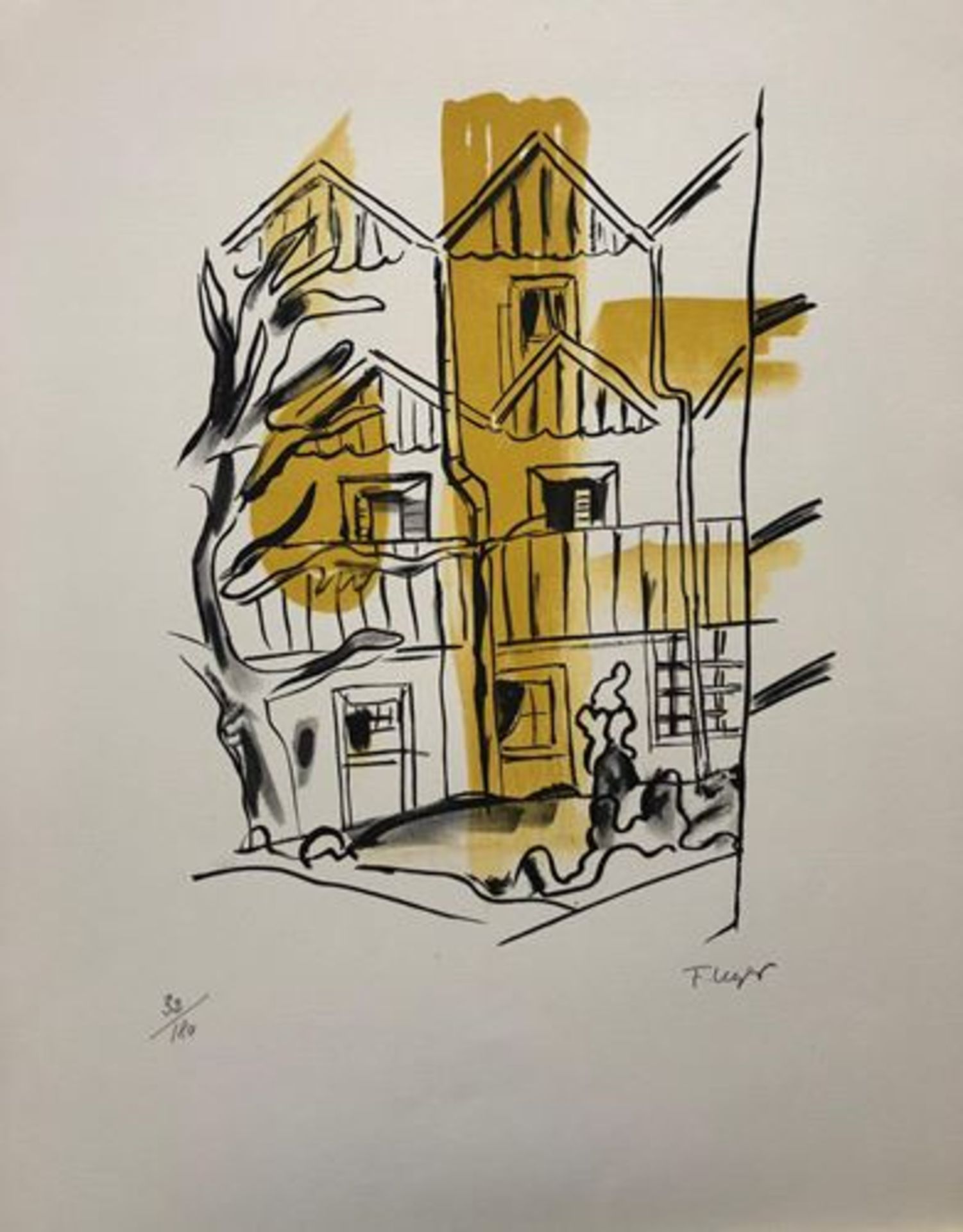 Fernand Léger - La ruche Original lithograph on vélin d'Arches paper Plate signed [...]