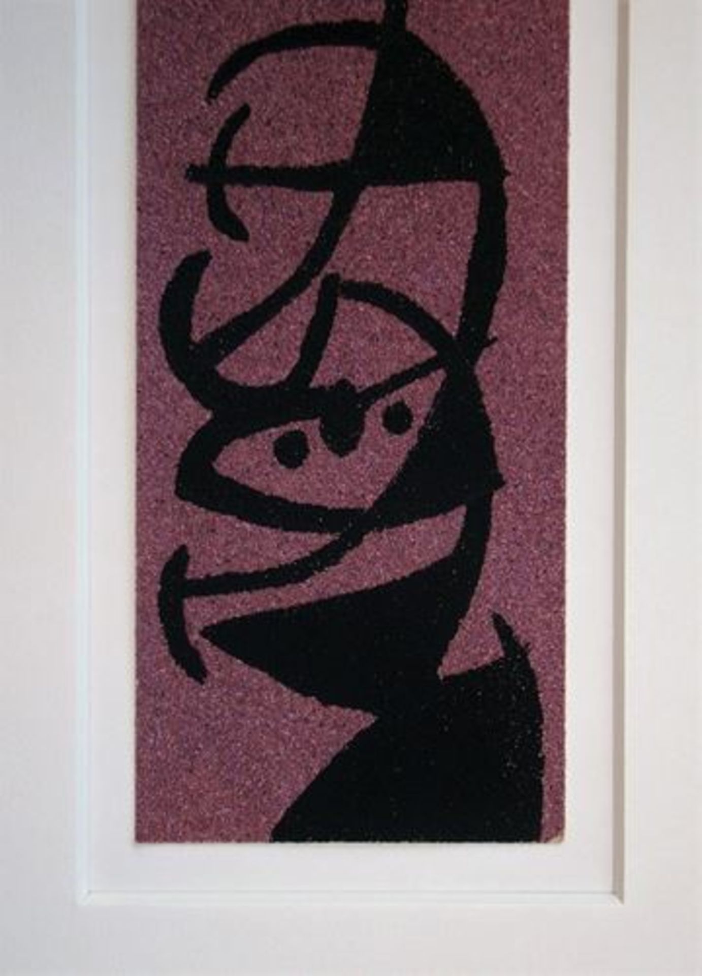 Joan Miro (After) "Woman and bird II" Stencil on coloured sand paper, unsigned Title: [...] - Bild 7 aus 12