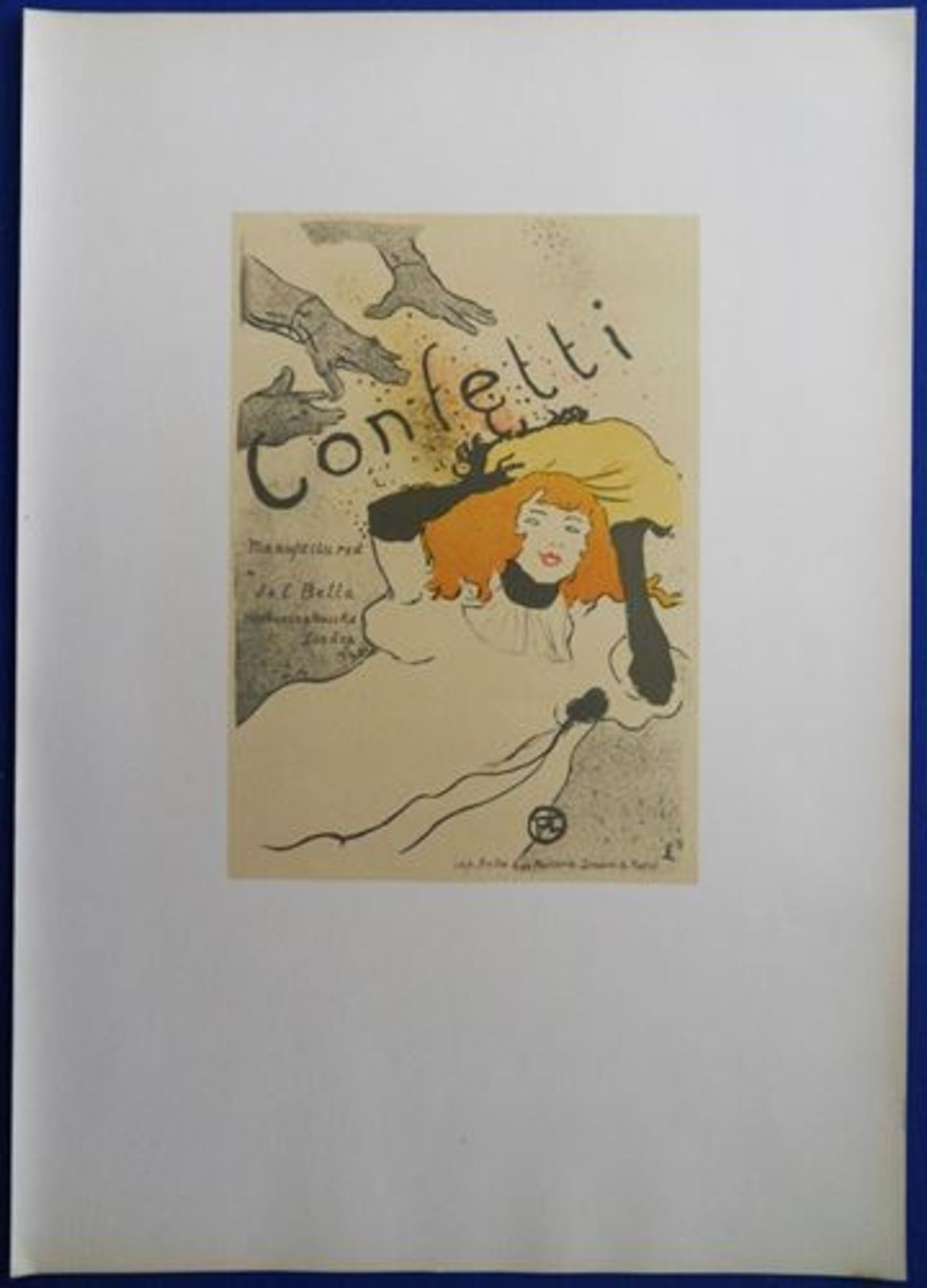 Henri de TOULOUSE LAUTREC Confetti Lithograph On strong paper Second edition created [...] - Bild 4 aus 4