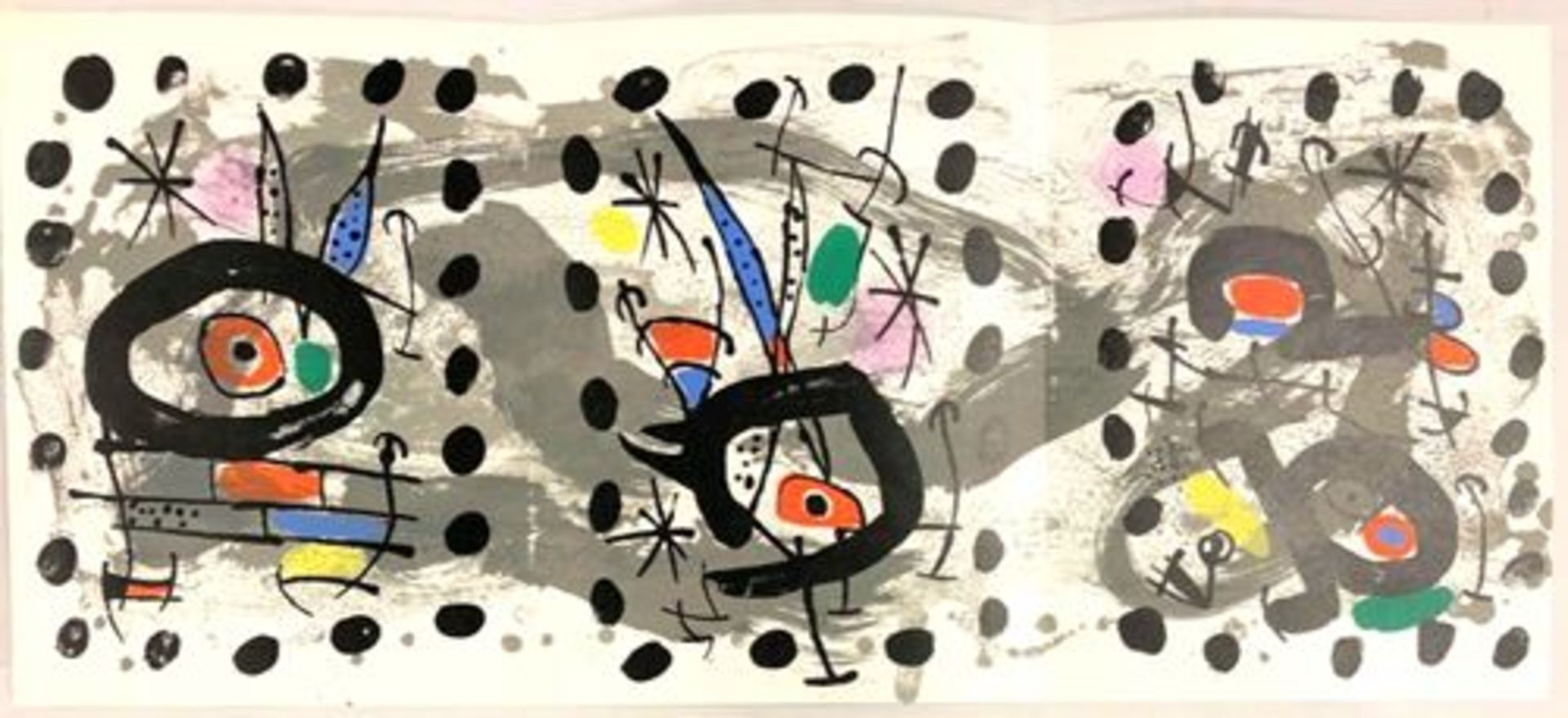 Joan Miró - Oiseau solaire, oiseau lunaire, étincelles Original lithograph created [...]