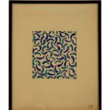 Jacques Germain - Composition abstraite Gouache on paper Hand signed by the [...]