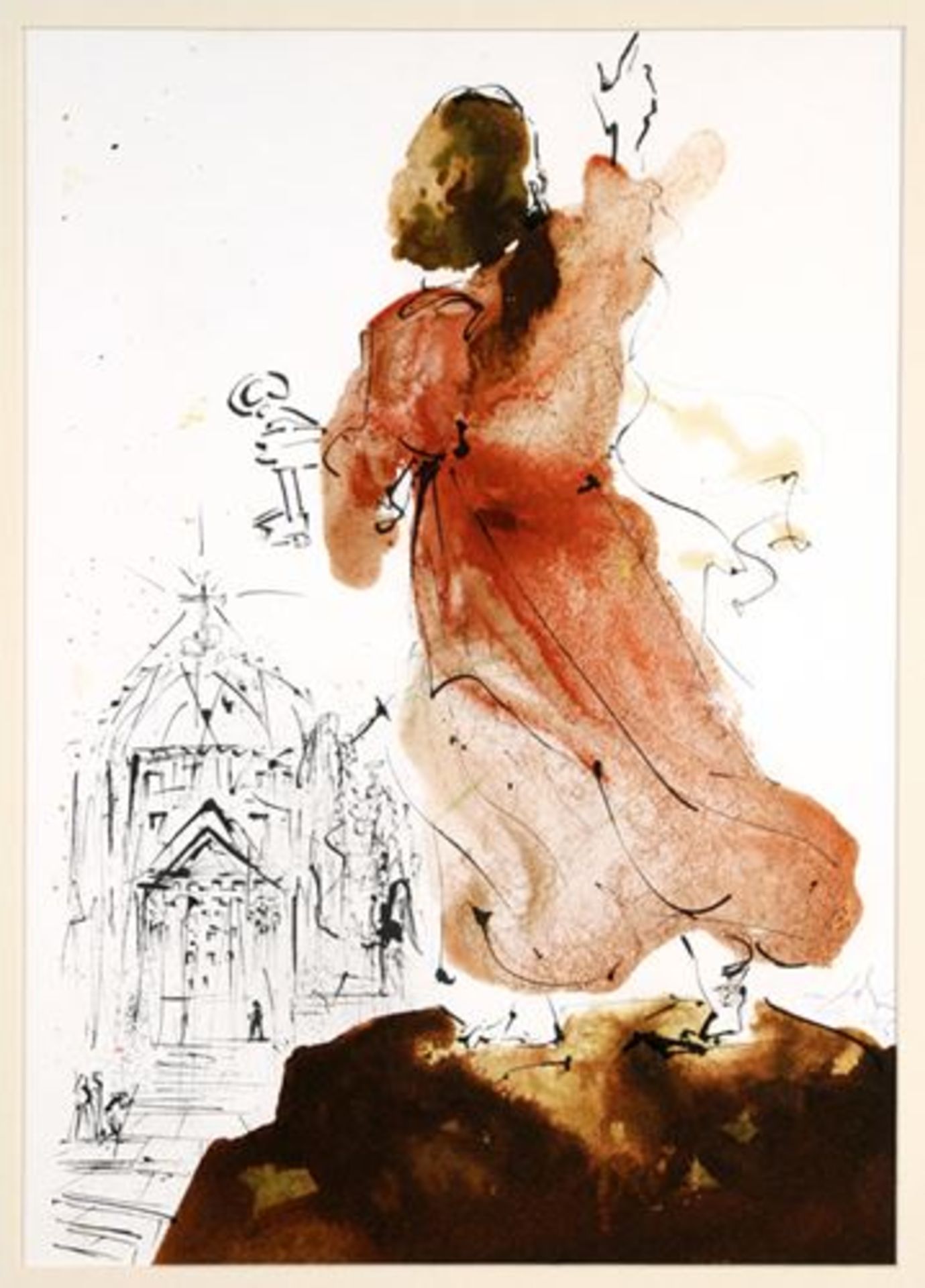 Salvador DALI Tu es Petrus, 1964 Print Signed in the plate on bottom [...]