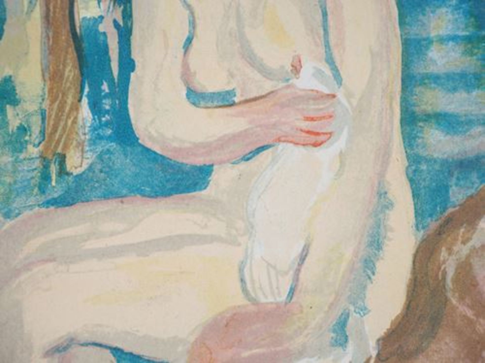 Charles CAMOIN Nude coming out of the bath Original lithograph on vellum Signed in [...] - Bild 5 aus 6