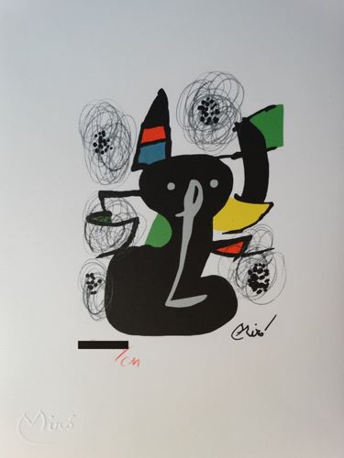 Joan Miro - La mélodie acide Chromolithograph - 1983 Signed in the [...] - Bild 5 aus 5