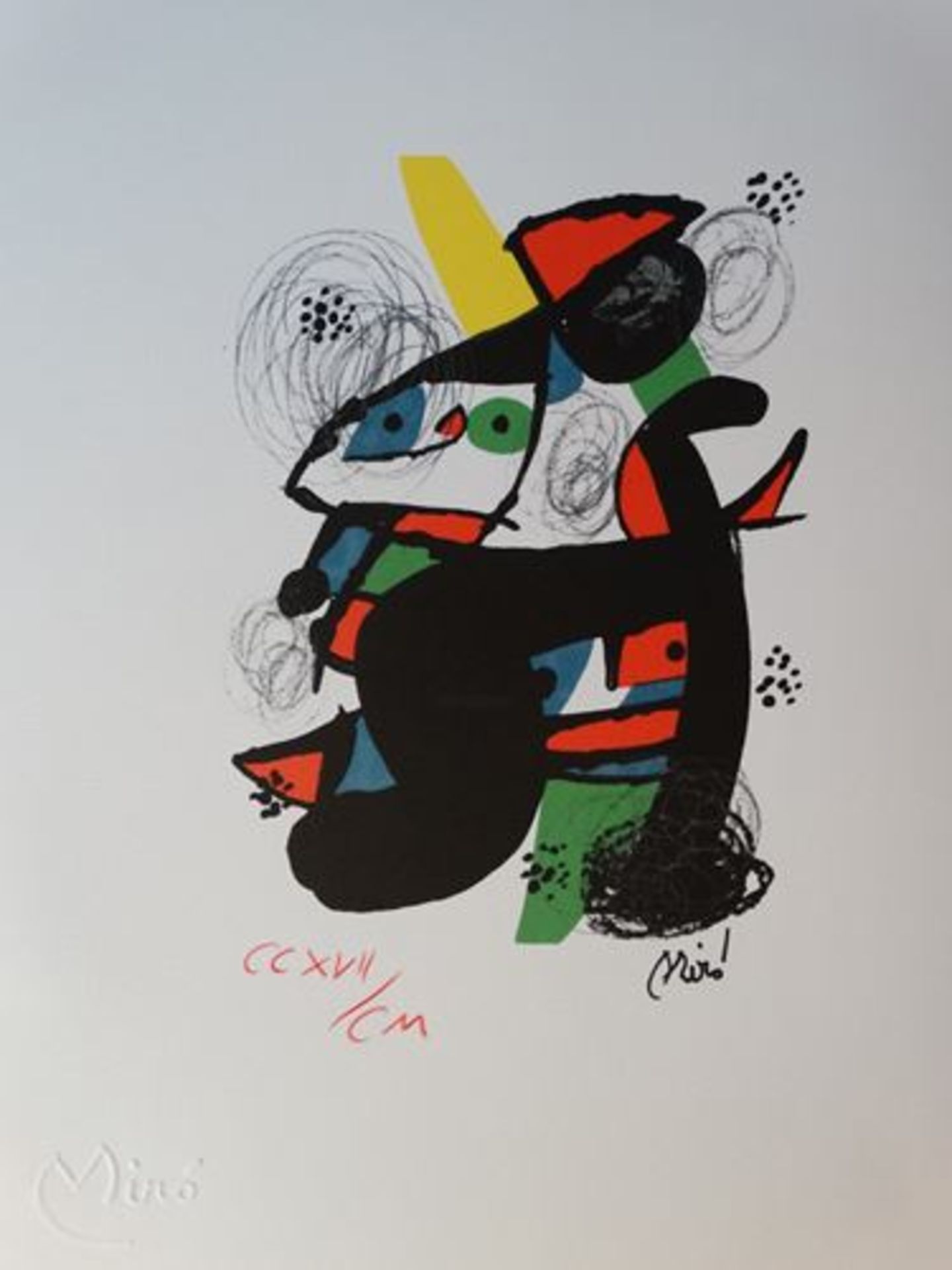 Joan Miro - La mélodie acide Chromolithograph - 1983 Signed in the [...] - Bild 3 aus 3