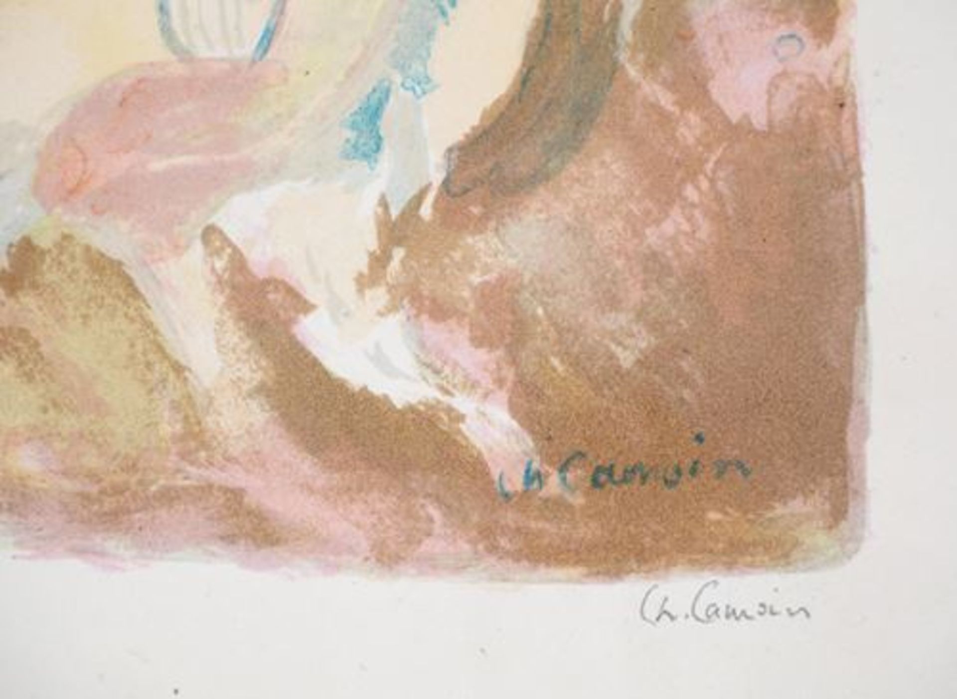 Charles CAMOIN Nude coming out of the bath Original lithograph on vellum Signed in [...] - Bild 6 aus 6