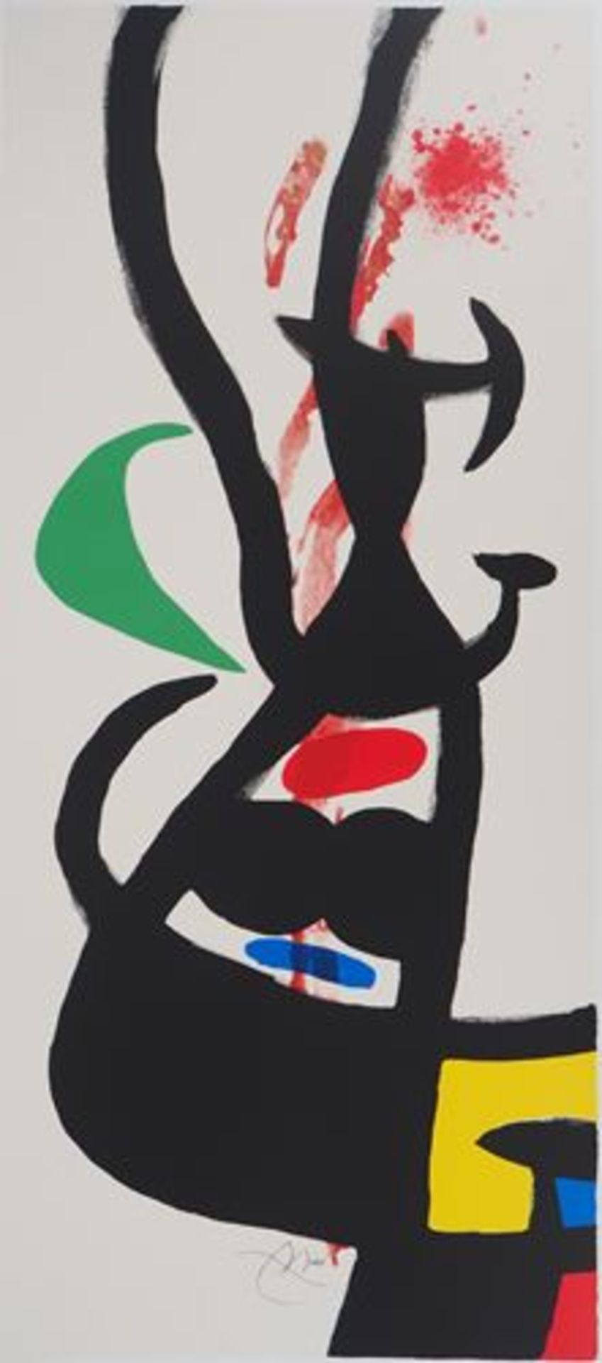 Joan Miro (1893-1983) (after) Dreamlike Character Screenprint Signed in the plate On [...] - Bild 2 aus 7