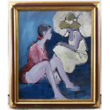 Mario BONAMICI (born 1912) Two teenagers Signed oil on panel Dimensions: 54 x 65 [...]