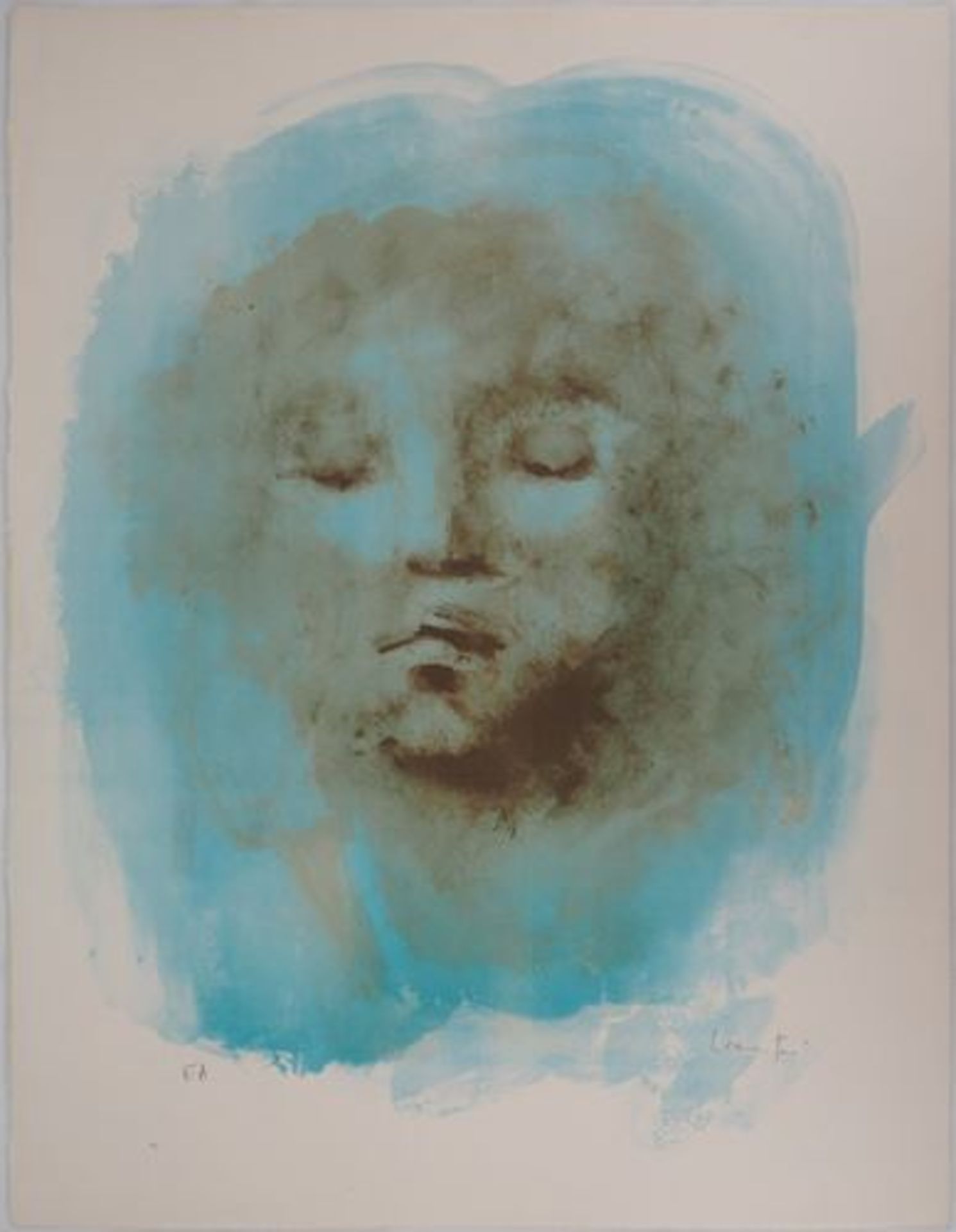 Leonor FINI (1907-1996) The face of the sky Original colour lithograph Signed in [...]