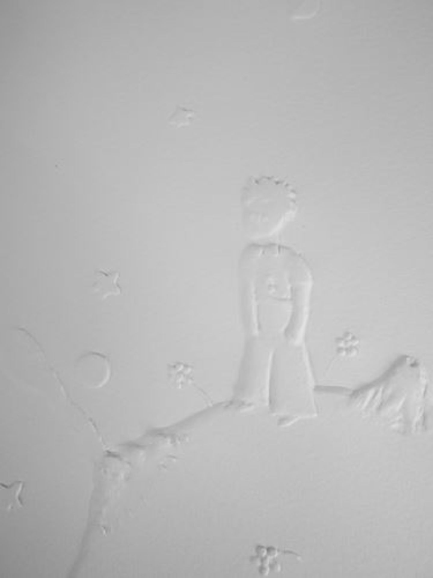 Antoine de Saint-Exupéry The Little Prince on the asteroid B 612 Embossed wood [...] - Bild 2 aus 5