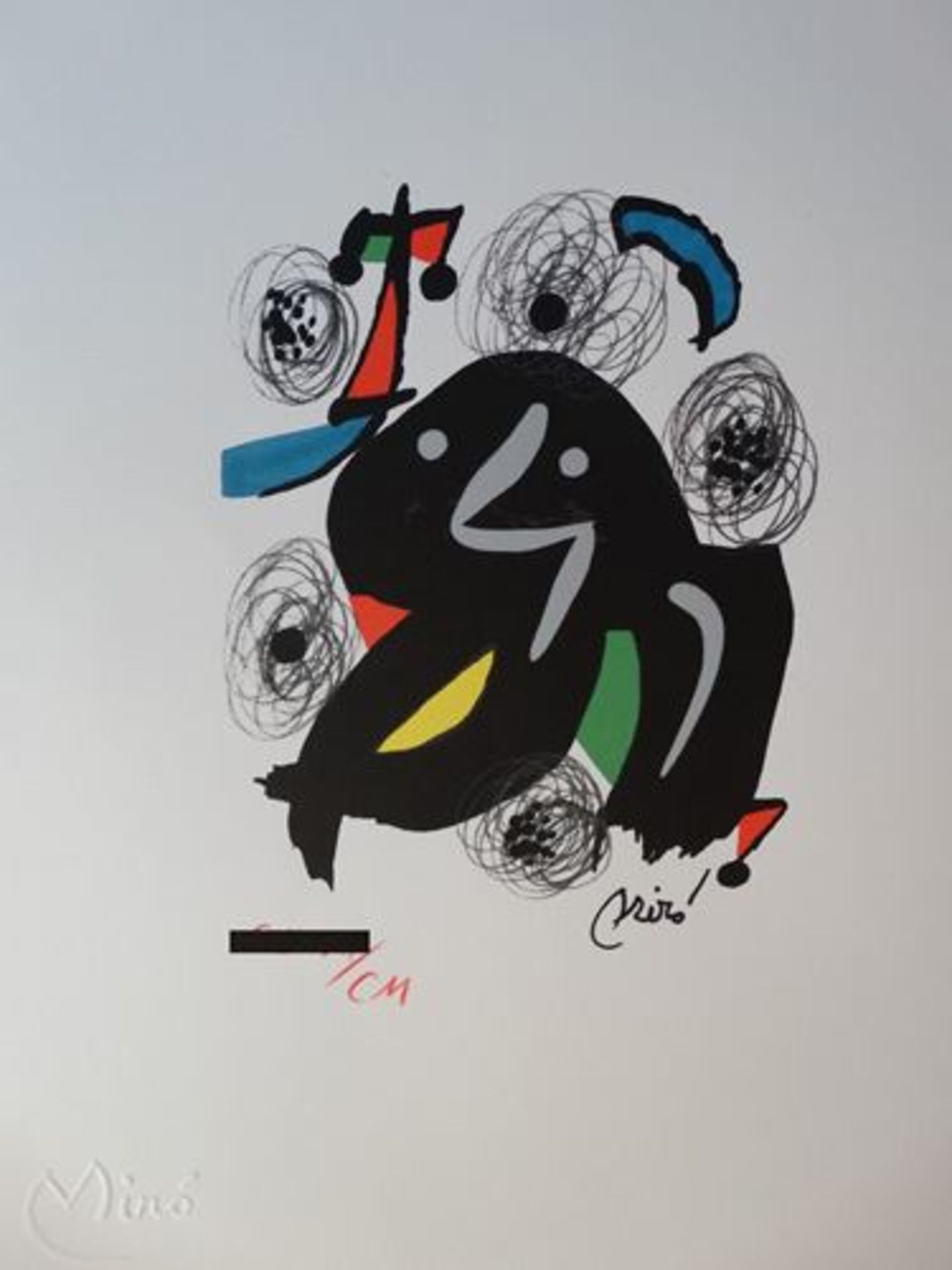 Joan Miro - La mélodie acide Chromolithograph - 1983 Signed in the [...]