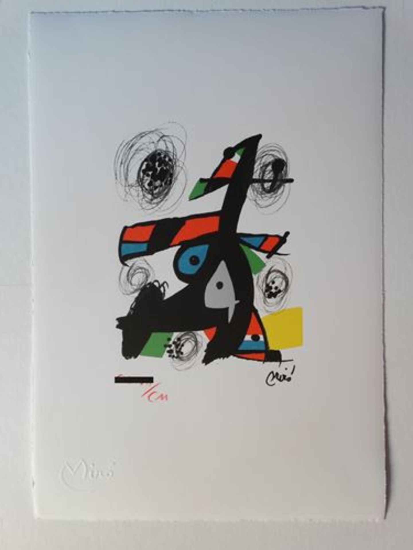 Joan Miro - La mélodie acide Chromolithograph - 1983 Signed in the [...] - Bild 2 aus 3