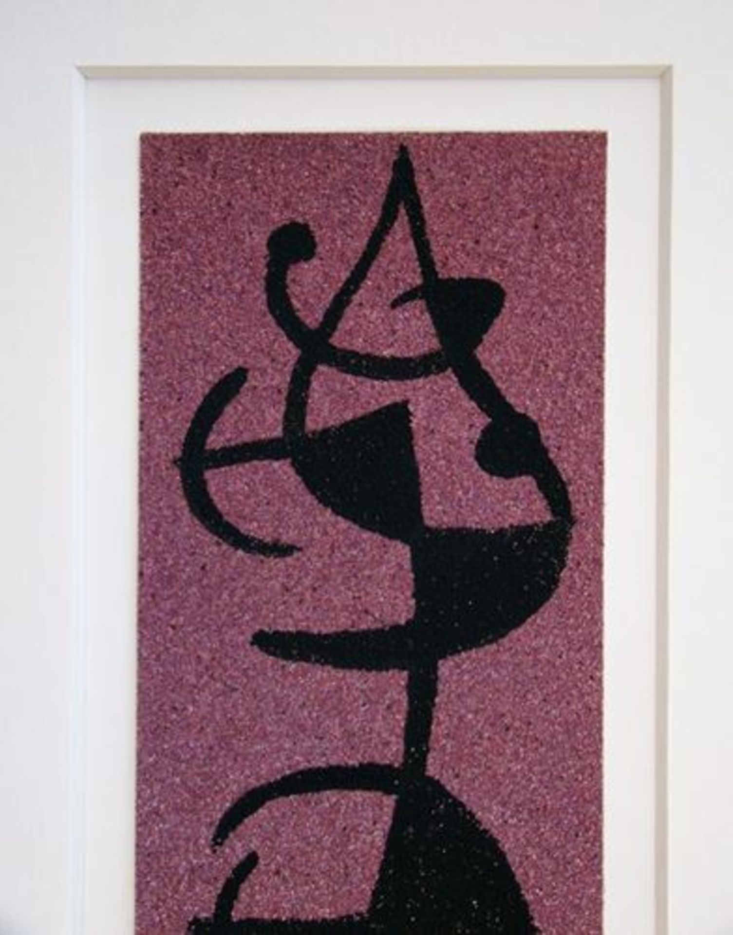 Joan Miro (After) "Woman and bird II" Stencil on coloured sand paper, unsigned Title: [...] - Bild 6 aus 12
