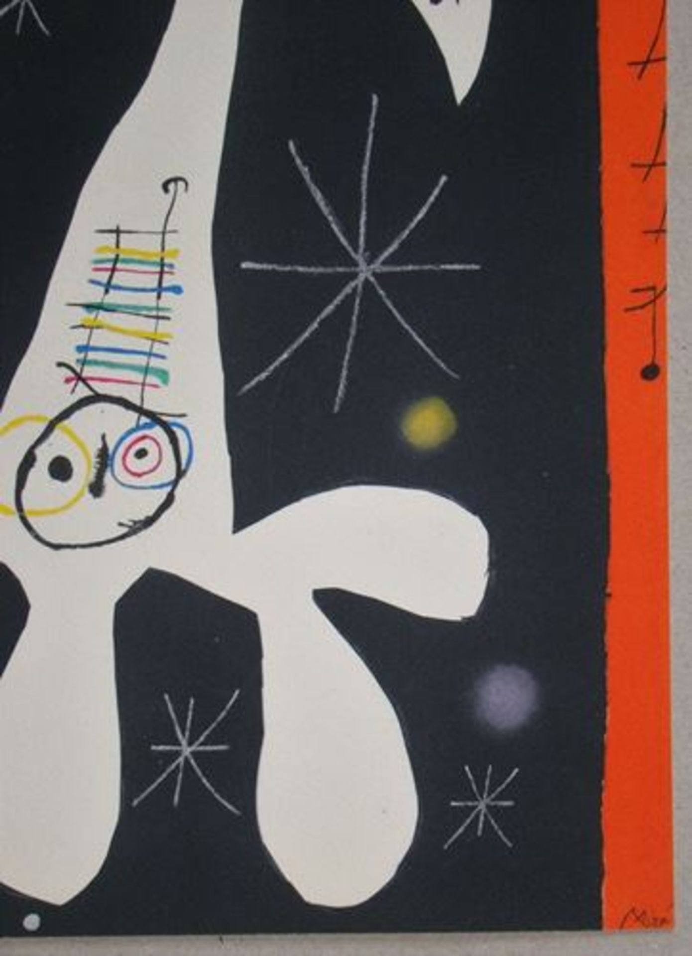 Joan Miro (After) "Character and bird I" Lithograph with stencil colouring ( [...] - Bild 10 aus 11