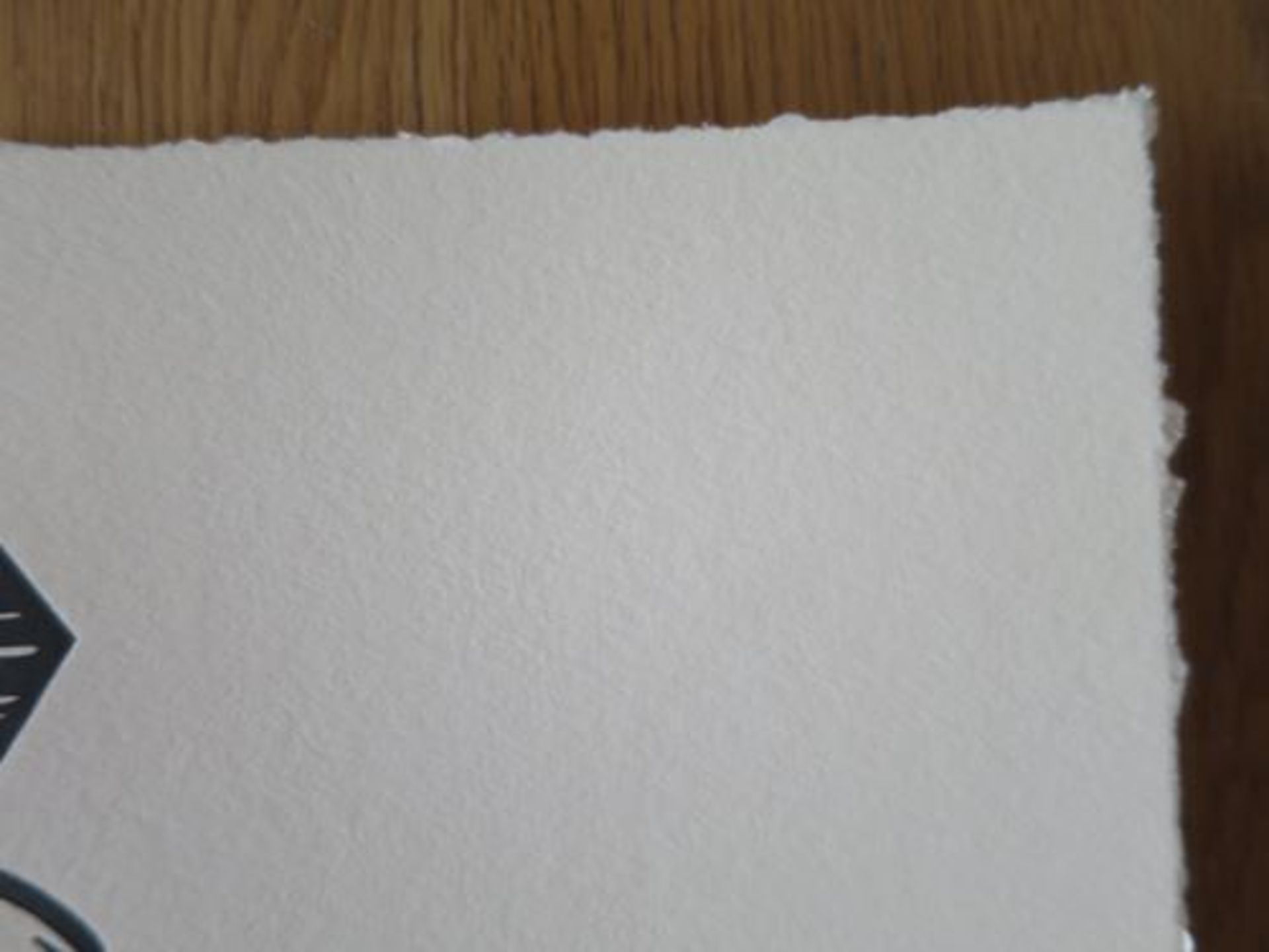 Hammer and Fist Letterpress on cream cotton paper with golden edges by hand. 10 x 13 [...] - Bild 6 aus 8