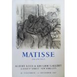 Henri MATISSE Matisse - Drawings, 1967 Lithograph Poster Printed by MOURLOT Signed on [...]