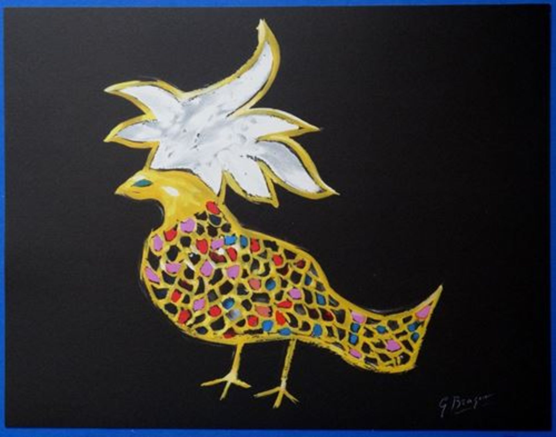 Georges Braque Phoenix, firebird Lithograph on Arches Vellum signed in the [...]