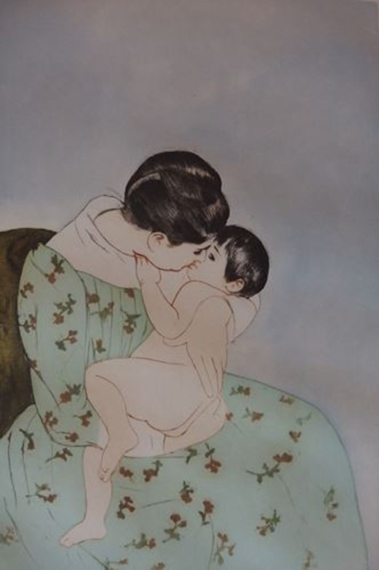 Mary CASSATT (d'après) The bath of the child Engraving (dry point, vernis mou and [...]