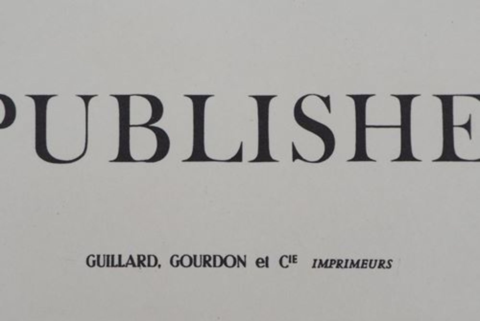 Jean JANSEM Silhouettes grises Lithographie originale en couleur Signée dans la [...] - Bild 3 aus 7