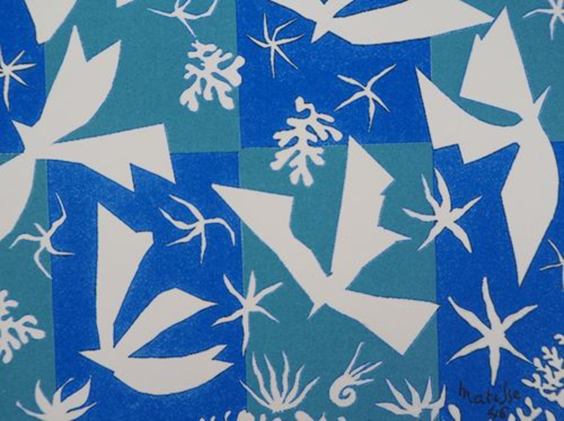 Henri Matisse (1869-1954)(after) Doves in the sky, 2000 Silkscreen on vellum [...] - Bild 2 aus 5