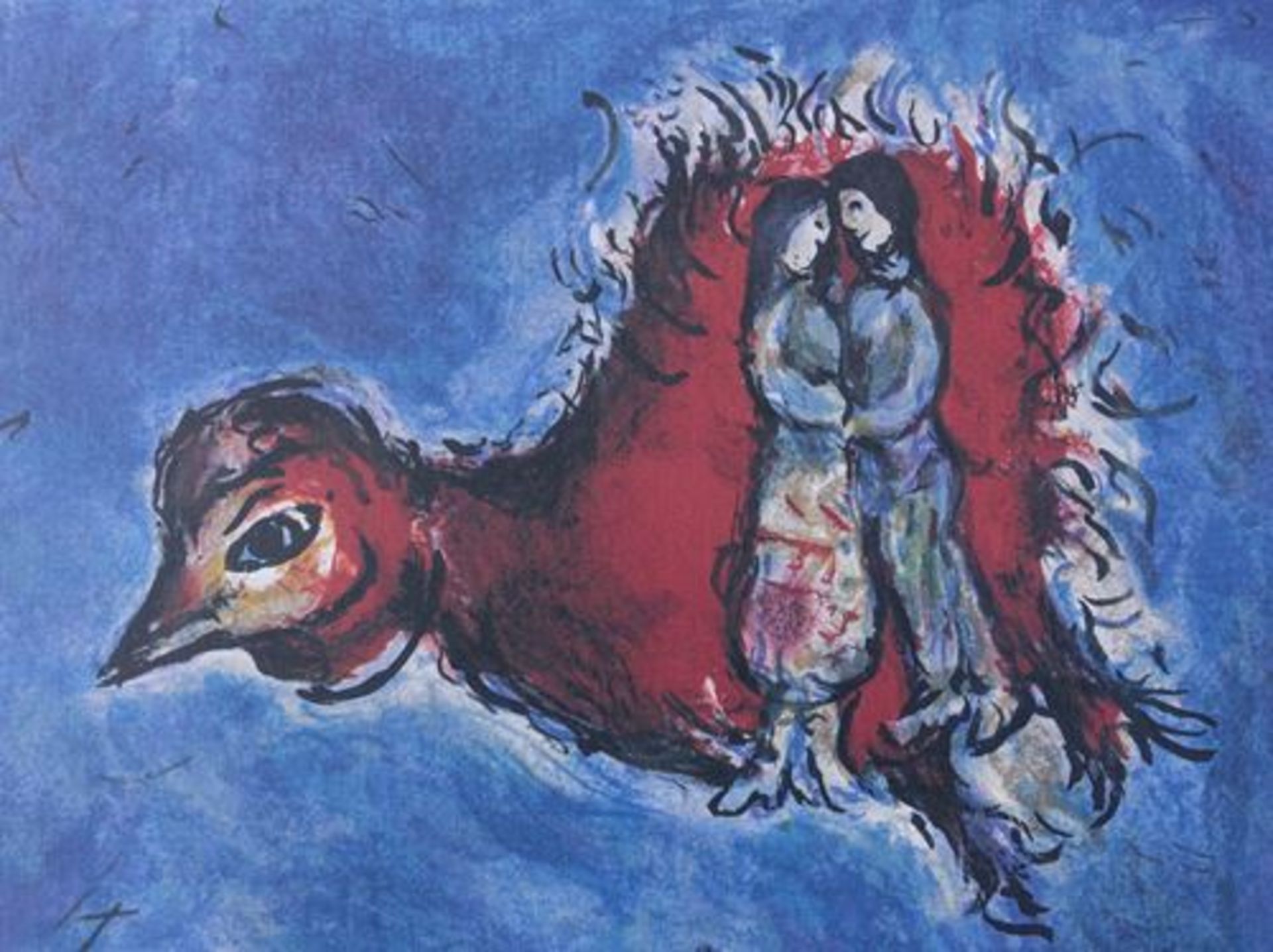 Marc CHAGALL (1887-1985) (after) The village road - lithographic print from an [...] - Bild 10 aus 12