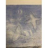 Georges Braque - Deux oiseaux Stencil created for the art review "XXe siècle" [...]