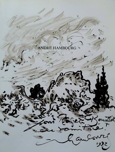 HAMBOURG André Provence Rare book and original drawing signed and dated André [...]