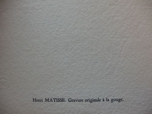 Henri Matisse Danseuse, 1943 Linogravure Originale sur papier artisanal Signée avec [...] - Image 6 of 7