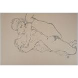 Egon SCHIELE (after) Provocative Woman Lithograph Signed in the plate bottom right On [...]