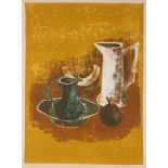 André MINAUX Still life with pitcher Original lithograph on vellum paper signed in [...]