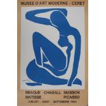 Henri Matisse (after) Blue graceful nude, 1980 Lithograph on poster paper Signed in [...]